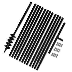 Erdbohrer mit Griff 100 mm Verl&auml;ngerungsrohr 13 m