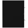 vidaXL Waschbeckenunterschrank Schwarz 80x38,5x48 cm Holzwerkstoff