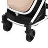 vidaXL 2-in-1 Buggy/Kinderwagen Taupe und Schwarz Aluminium
