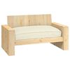 vidaXL Palletkissen geeignet für Sitz Creme 120 x 80 x 12 cm