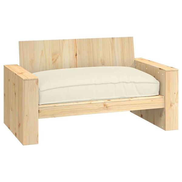 vidaXL Palletkissen geeignet für Sitz Creme 120 x 80 x 12 cm