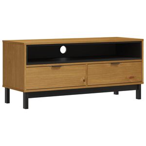 vidaXL TV-Schrank FLAM 110x40x50 cm Massivholz Kiefer