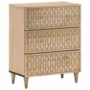 vidaXL Beistellschrank 60x33x75 cm Massivholz Mango
