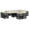 vidaXL Gartensofa-set 13 pcs Poly-Rattan