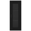 vidaXL Highboard Schwarz 34,5x34x180 cm Holzwerkstoff