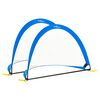 vidaXL Kinder Fu&szlig;balltore 2 Stk. Aufbewahrungstasche 183x117,5x120,5cm
