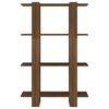 vidaXL Bücherregal/Raumteiler Braun Eichen-Optik 80x30x123,5 cm