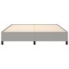 vidaXL Bettgestell ohne Matratze Hellgrau 160x200 cm Stoff