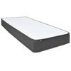 vidaXL Boxspringbett Dunkelgrau Stoff 90x200 cm