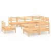vidaXL 9-tlg. Garten-Lounge-Set Massivholz Kiefer