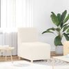 vidaXL Modulares Armfreies Sofa 2 pcs Creme 55 x 74 x 82 cm