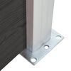 vidaXL Zaunelement WPC 175x146 cm Schwarz