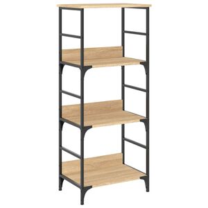 vidaXL B&uuml;cherregal Sonoma-Eiche 50x33x117,5 cm Holzwerkstoff
