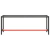 vidaXL Werkbankgestell Mattschwarz und Mattrot 210x50x79 cm Metall
