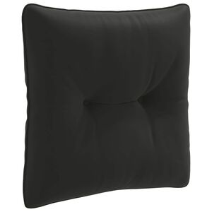 vidaXL R R&uuml;ckenkissen PUTTEN 100 % Polyester Schwarz 40 x 40 x 10 cm