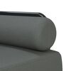 vidaXL Schlafsofa in L-Form Dunkelgrau 260x140x70 cm Stoff