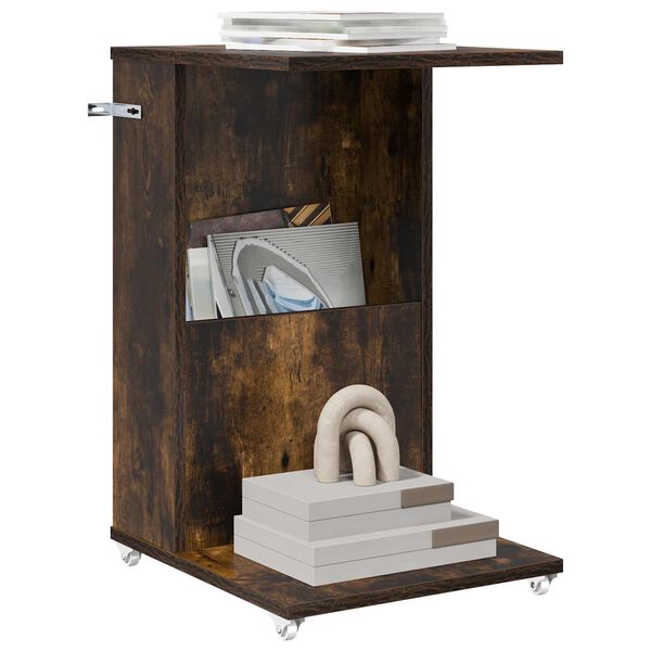 vidaXL Beistelltisch Ger&auml;ucherte Eiche 40 x 35 x 60 cm Holzwerkstoff