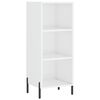 vidaXL Sideboard Hochglanz-Wei&szlig; 34,5x32,5x90 cm Holzwerkstoff