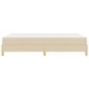 vidaXL Boxspringbett mit Matratze Creme 140 x 190 cm Stoff