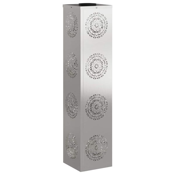 vidaXL Solar LED Weg Licht 2 pcs Silber Edelstahl