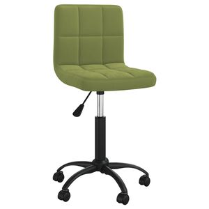 vidaXL B&uuml;rostuhl Drehbar Hellgr&uuml;n Samt