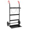 vidaXL Handwagen Schwarz und Rot 63 x 43,5 x 110 cm Stahl