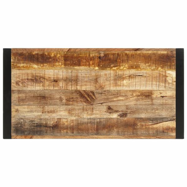 vidaXL Bartisch 110x55x110 cm Massives Raues Mangoholz