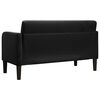 vidaXL Zweisitzer-Sofa Schwarz 109 cm Samt