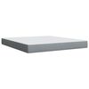 vidaXL Boxspringbett mit Matratze Hellgrau 180x200 cm Stoff