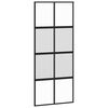 vidaXL Schiebet&uuml;r Schwarz 90x205 cm Hartglas und Aluminium