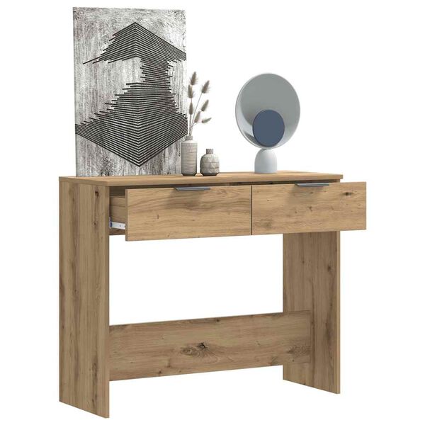 vidaXL Konsolentisch Artisan-Eiche 90x36x75 cm Holzwerkstoff
