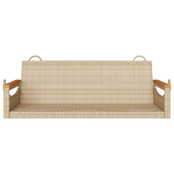 vidaXL H&auml;ngebank Beige 109x62x40 cm Poly Rattan