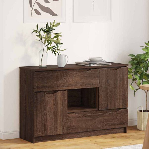 vidaXL Sideboard Braun Eichen-Optik 100 x 30 x 65,6 Holzwerkstoff