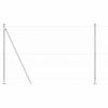 vidaXL Zaunpfosten Silber 25 x 1,5 m (36 mm Maschen) Stahl