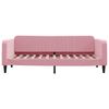 vidaXL Tagesbett mit Matratze Rosa 90x200 cm Samt