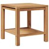 vidaXL Couchtisch Braun 45 x 45 x 45 cm Teak-Massivholz