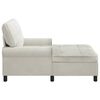 vidaXL Lounge-Liege mit Kissen Creme 91 x 157 x 91 cm Samt