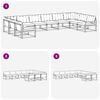 vidaXL Outdoor-Sofagarnitur mit Kissen 10 pcs Natur und Beige
