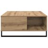 vidaXL Couchtisch Artisan-Eiche 80 x 80 x 36,5 cm Holzwerkstoff