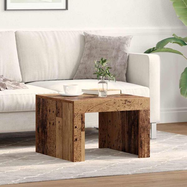 vidaXL Couchtisch Altholz 50 x 50 x 35 cm Holzwerkstoff