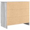 vidaXL Sideboard mit Schublade Grau Sonoma 71x35x65 cm Holzwerkstoff