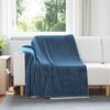 vidaXL &Uuml;berwurfdecke Marineblau 150 x 200 cm Fleece