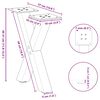 vidaXL Couchtischbeine X-Form 2 Stk. Anthrazit 37x(30-31) cm Stahl