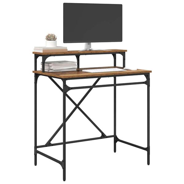 vidaXL Schreibtisch Altholz 80 x 50 x 90 cm Holzwerkstoff