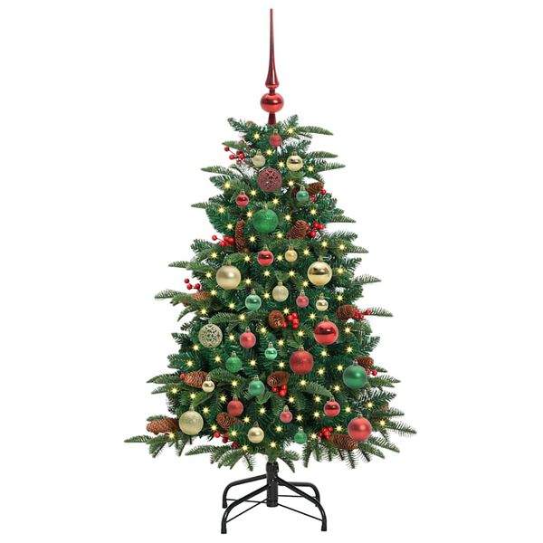 vidaXL K&uuml;nstlicher Weihnachtsbaum mit 150 LEDs mit St&auml;nder Gr&uuml;n 120 cm