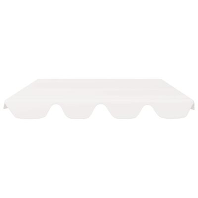 vidaXL Ersatzdach für Hollywoodschaukel Weiß 150/130x105/70 cm