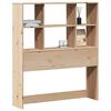 vidaXL Kopfteil mit Stauraum 90 cm Massivholz Kiefer