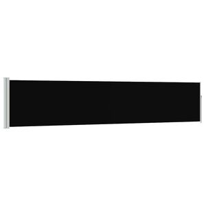 vidaXL Ausziehbare Seitenmarkise 100&times;500 cm Schwarz