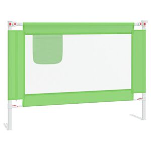 vidaXL Kleinkind-Bettschutzgitter Gr&uuml;n 90x25 cm Stoff