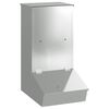 vidaXL Schweinfutterspender Silber 55 x 38 x 76 cm Verzinkter Stahl